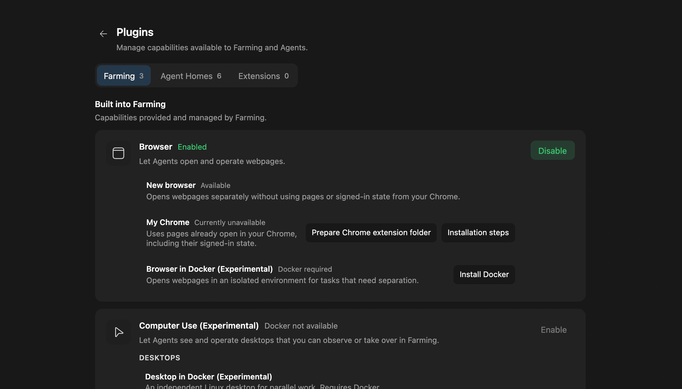 Choose a Browser source in Plugins