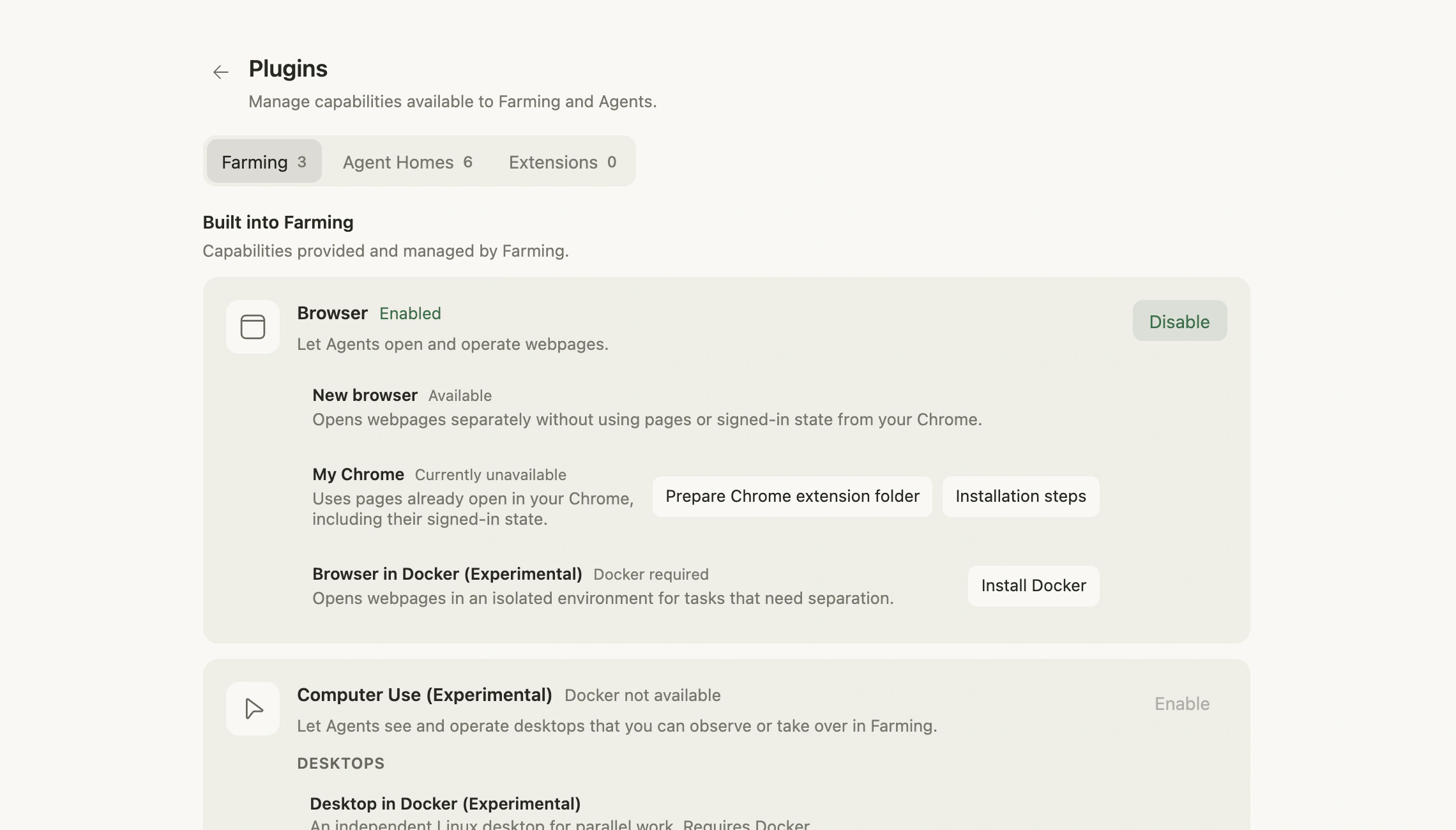 Choose a Browser source in Plugins