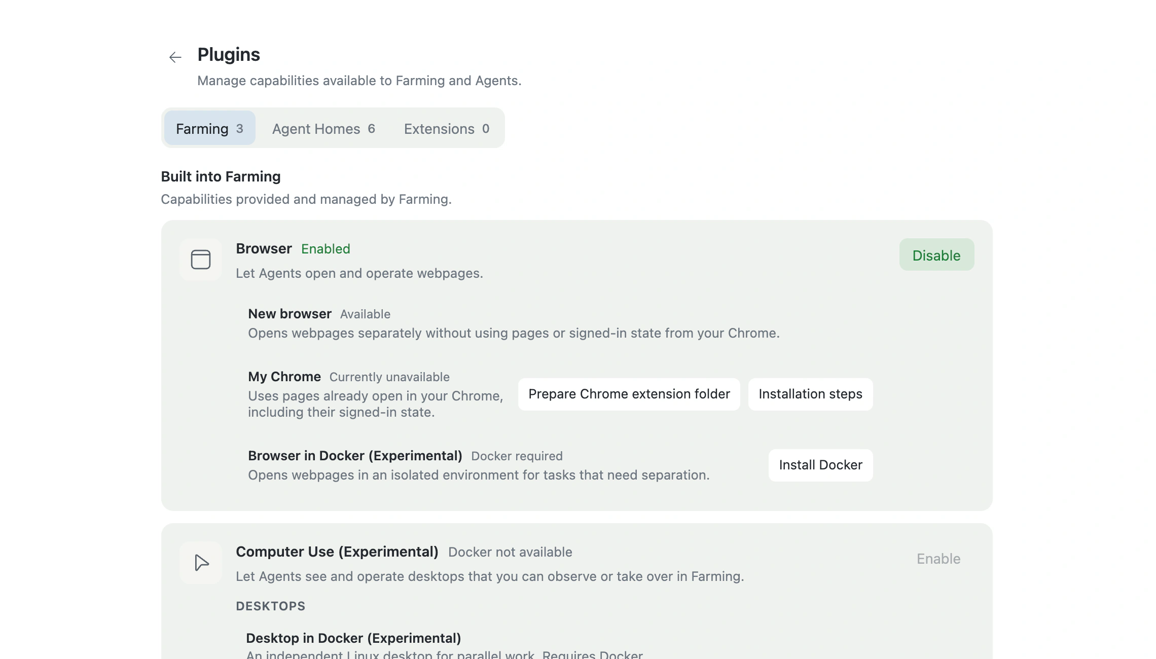 Choose a Browser source in Plugins