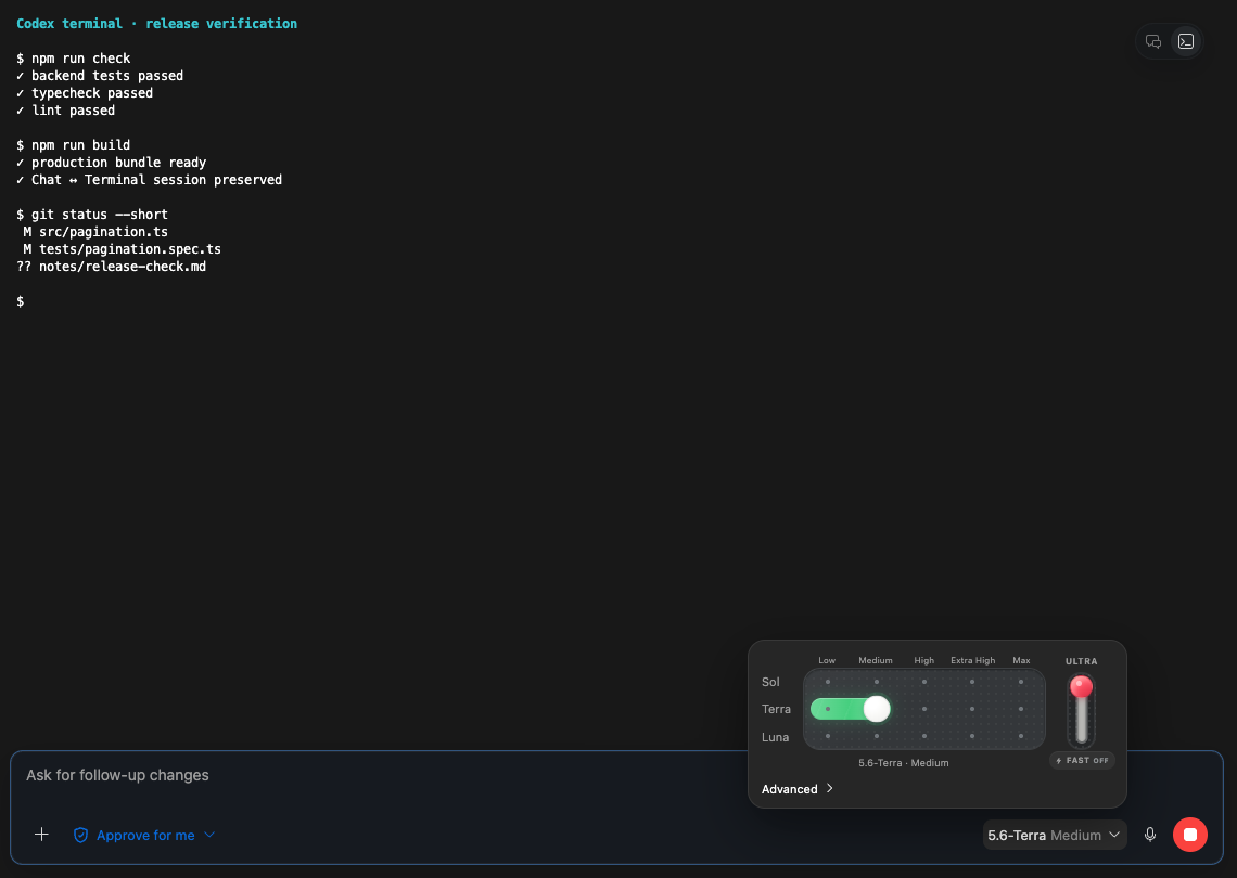 Model and runtime controls