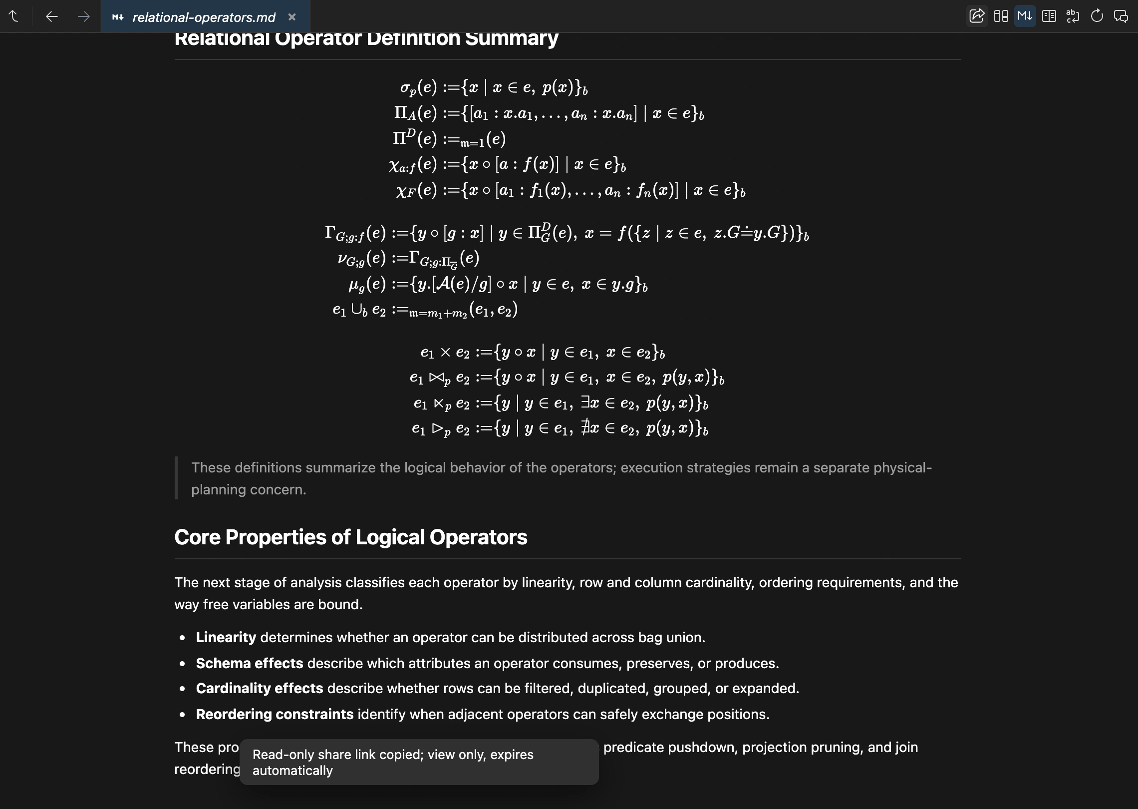 Copy a read-only link to the current File Viewer position